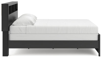 Broachmyn Black/Gray King Bookcase Bed - PCB1118B6