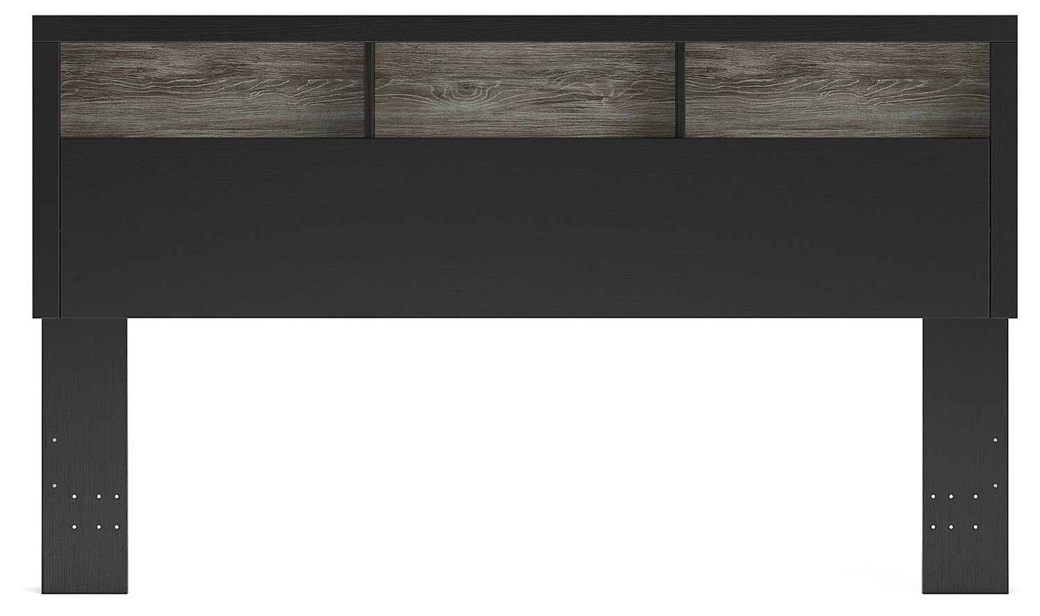 Broachmyn Black/Gray King Bookcase Headboard - PCB1118-69