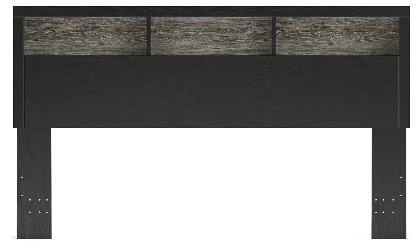 Broachmyn Black/Gray King Bookcase Headboard - PCB1118-69
