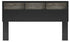 Broachmyn Black/Gray King Bookcase Headboard - PCB1118-69