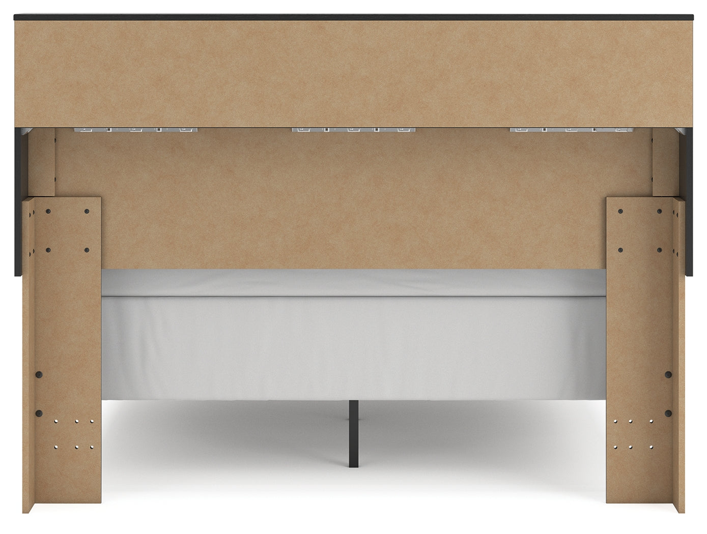 Broachmyn Black/Gray Queen Bookcase Bed - PCB1118B2