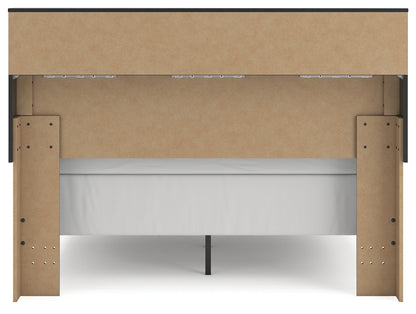 Broachmyn Black/Gray Queen Bookcase Bed - PCB1118B2