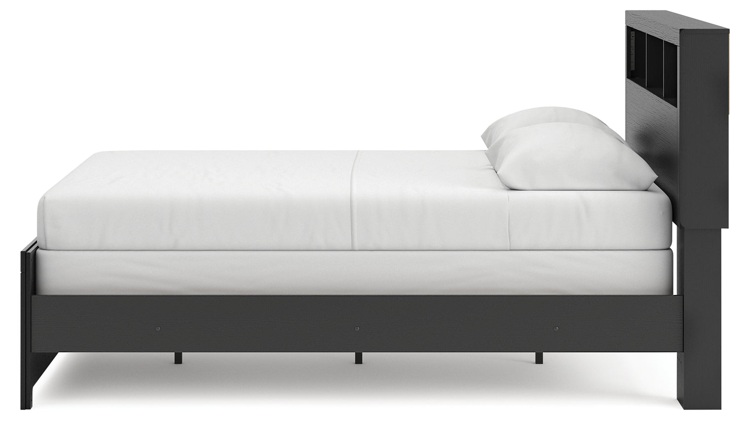 Broachmyn Black/Gray Queen Bookcase Bed - PCB1118B2