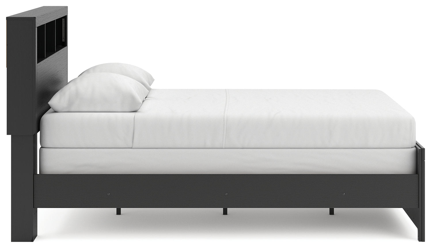 Broachmyn Black/Gray Queen Bookcase Bed - PCB1118B2