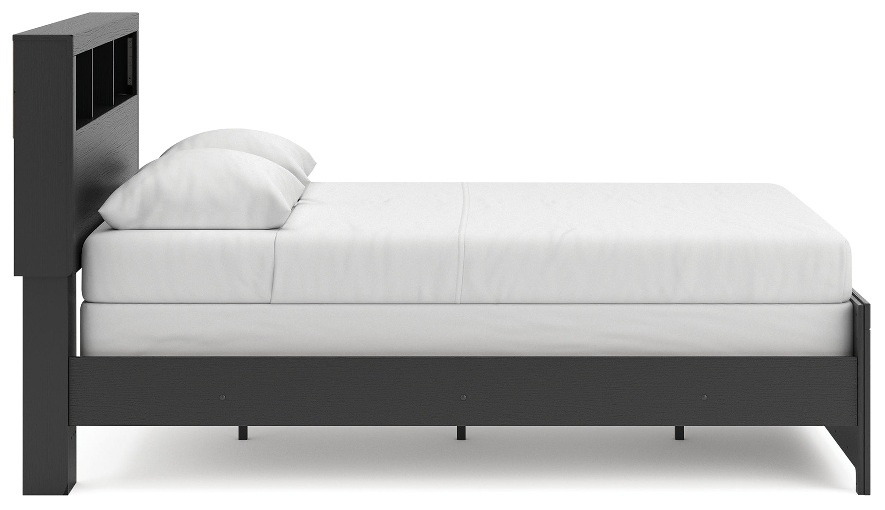 Broachmyn Black/Gray Queen Bookcase Bed - PCB1118B2