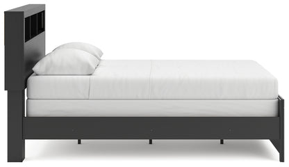 Broachmyn Black/Gray Queen Bookcase Bed - PCB1118B2