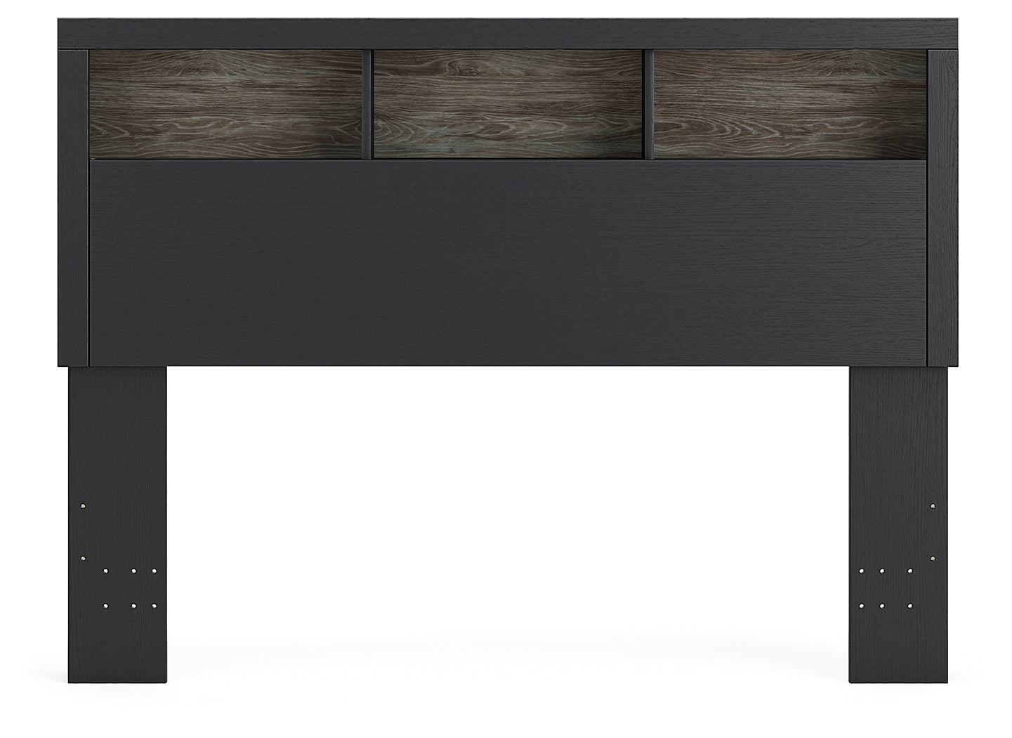 Broachmyn Black/Gray Queen Bookcase Headboard - PCB1118-65