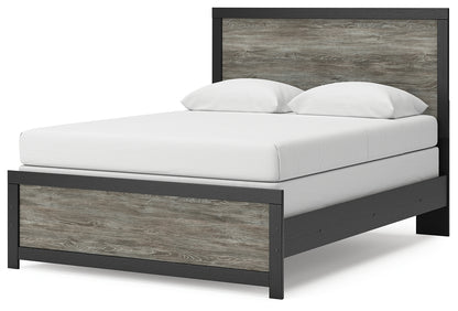Broachmyn Black/Gray Queen Panel Bed - PCB1118B4