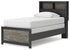 Broachmyn Black/Gray Twin Bookcase Bed - PCB1118B12