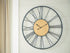 Brockett Black/Natural Wall Clock - A8010452