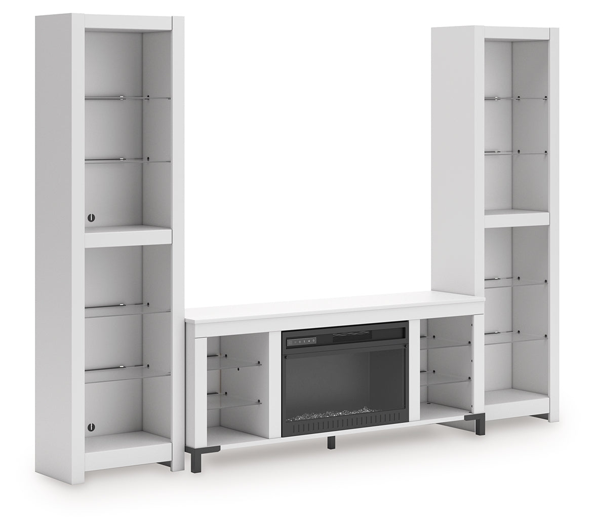 Brollevi White 3-Piece Entertainment Center - W2722W1