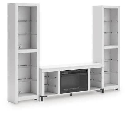 Brollevi White 3-Piece Entertainment Center - W2722W1