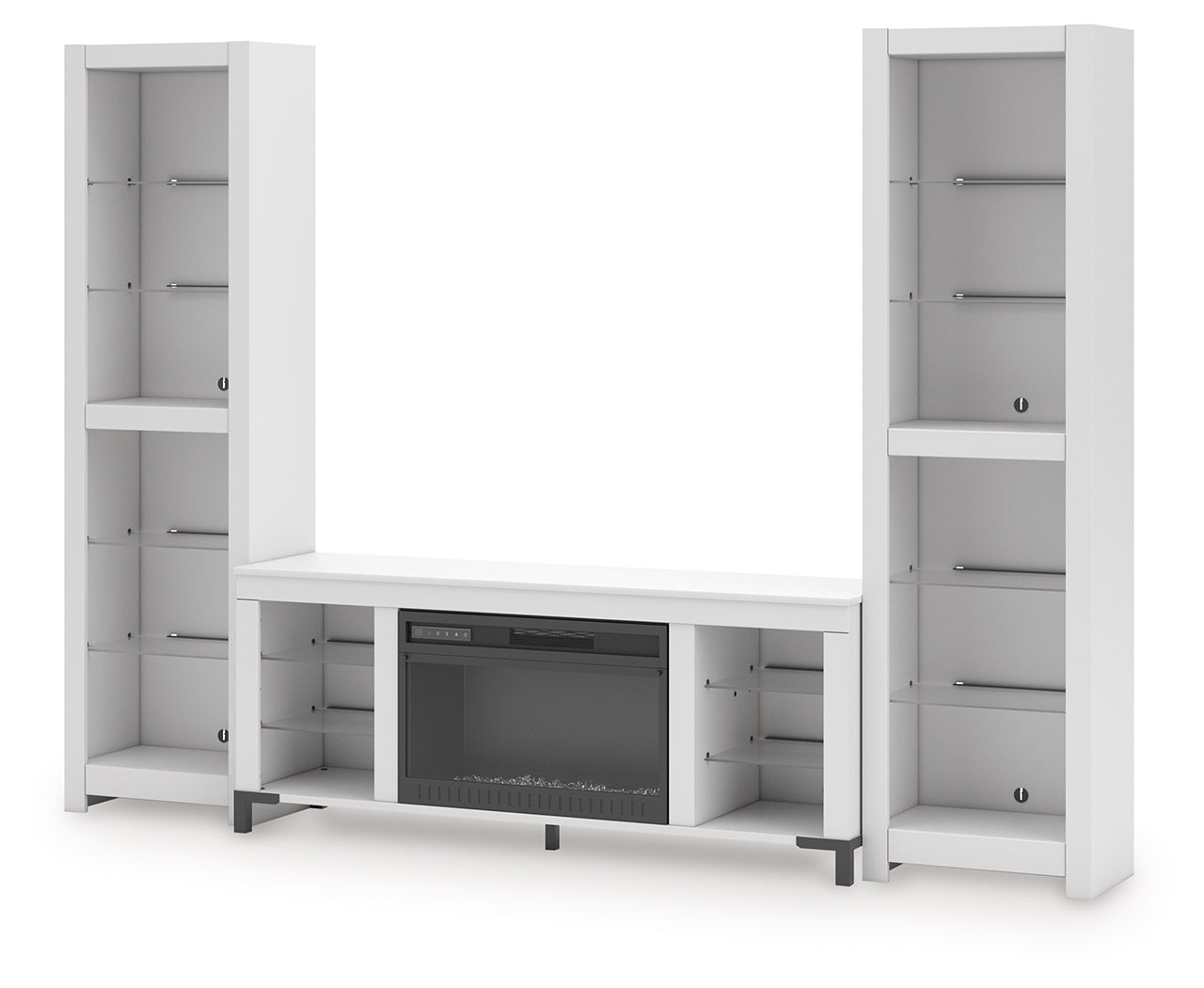 Brollevi White 3-Piece Entertainment Center - W2722W1