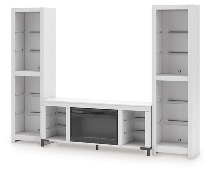 Brollevi White 3-Piece Entertainment Center - W2722W1