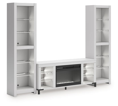 Brollevi White 3-Piece Entertainment Center - W2722W1
