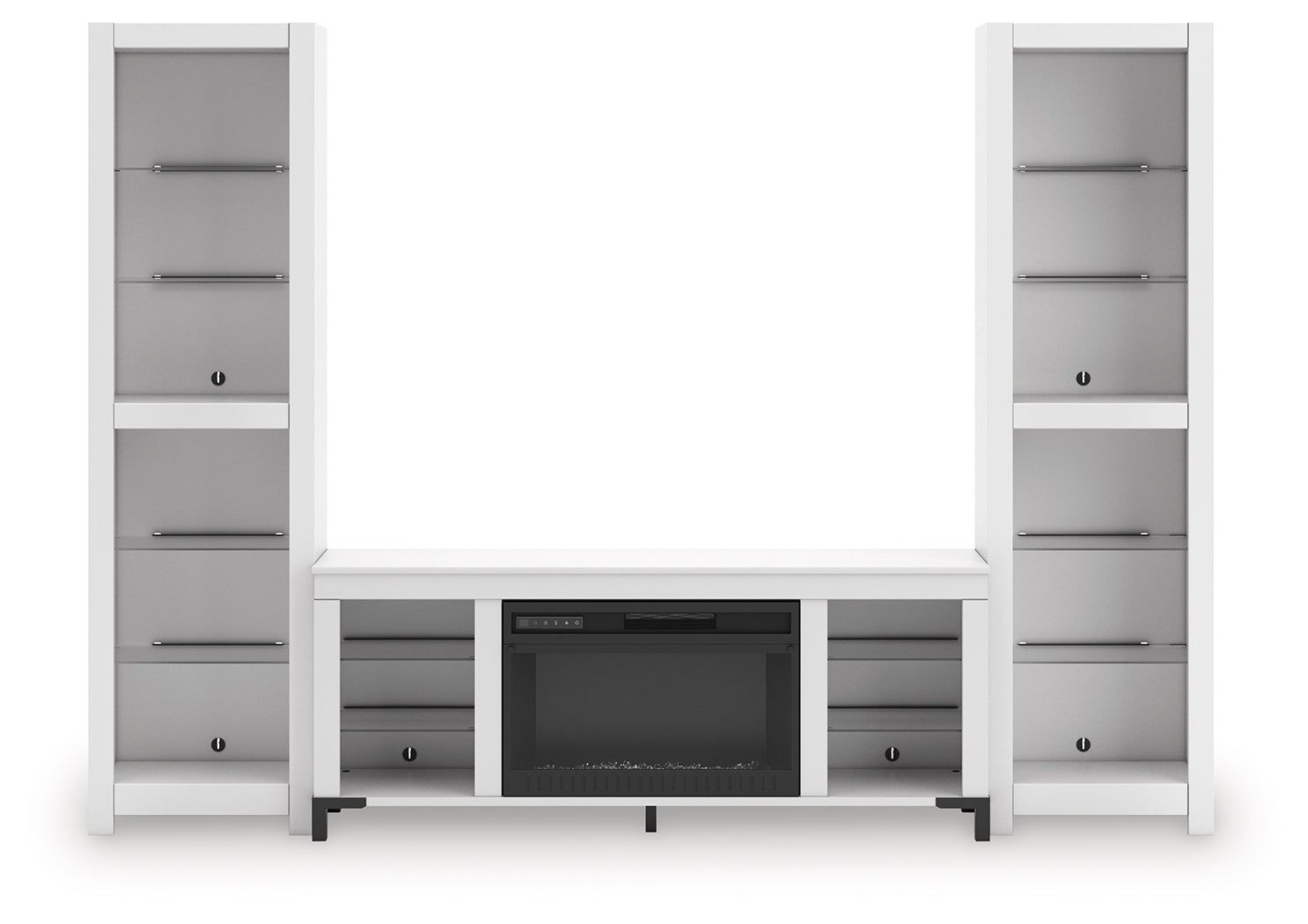 Brollevi White 3-Piece Entertainment Center - W2722W1