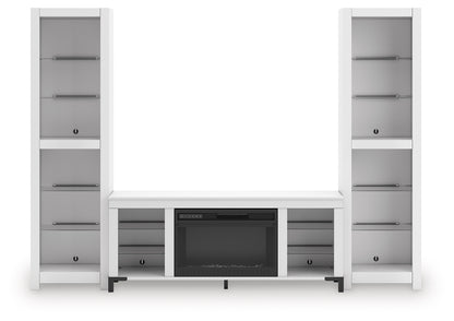 Brollevi White 3-Piece Entertainment Center - W2722W1