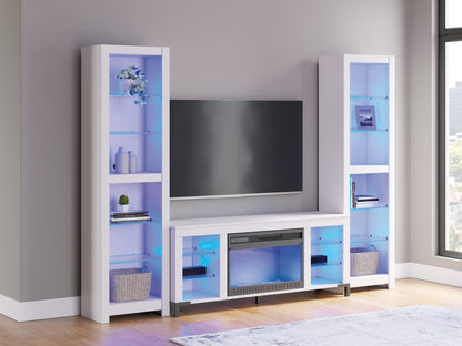 Brollevi White 3-Piece Entertainment Center - W2722W1