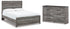 Bronyan Queen Panel Bed with Dresser in Dark Gray - PKG014940