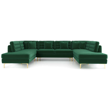 Brooke Velvet U Shape Corner Sofa - CSC00300102