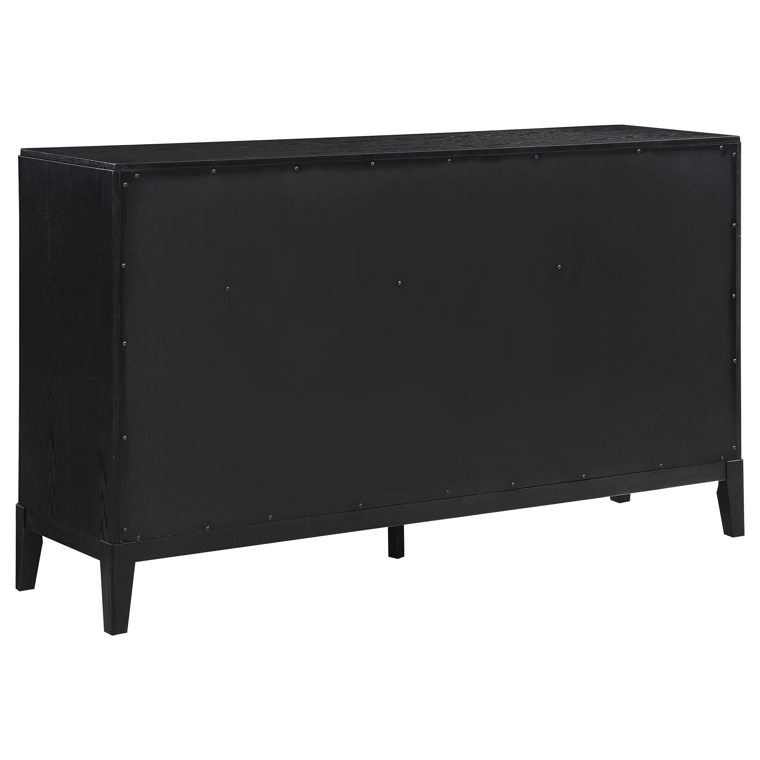 Brookmead 4-piece Upholstered Eastern King Bedroom Set Black - 224710KE-S4