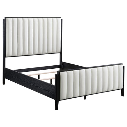 Brookmead 5-piece Upholstered Queen Bedroom Set Black - 224710Q-S5