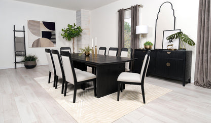 Brookmead 9-piece Extension Leaf Dining Table Set Black - 108231-S9