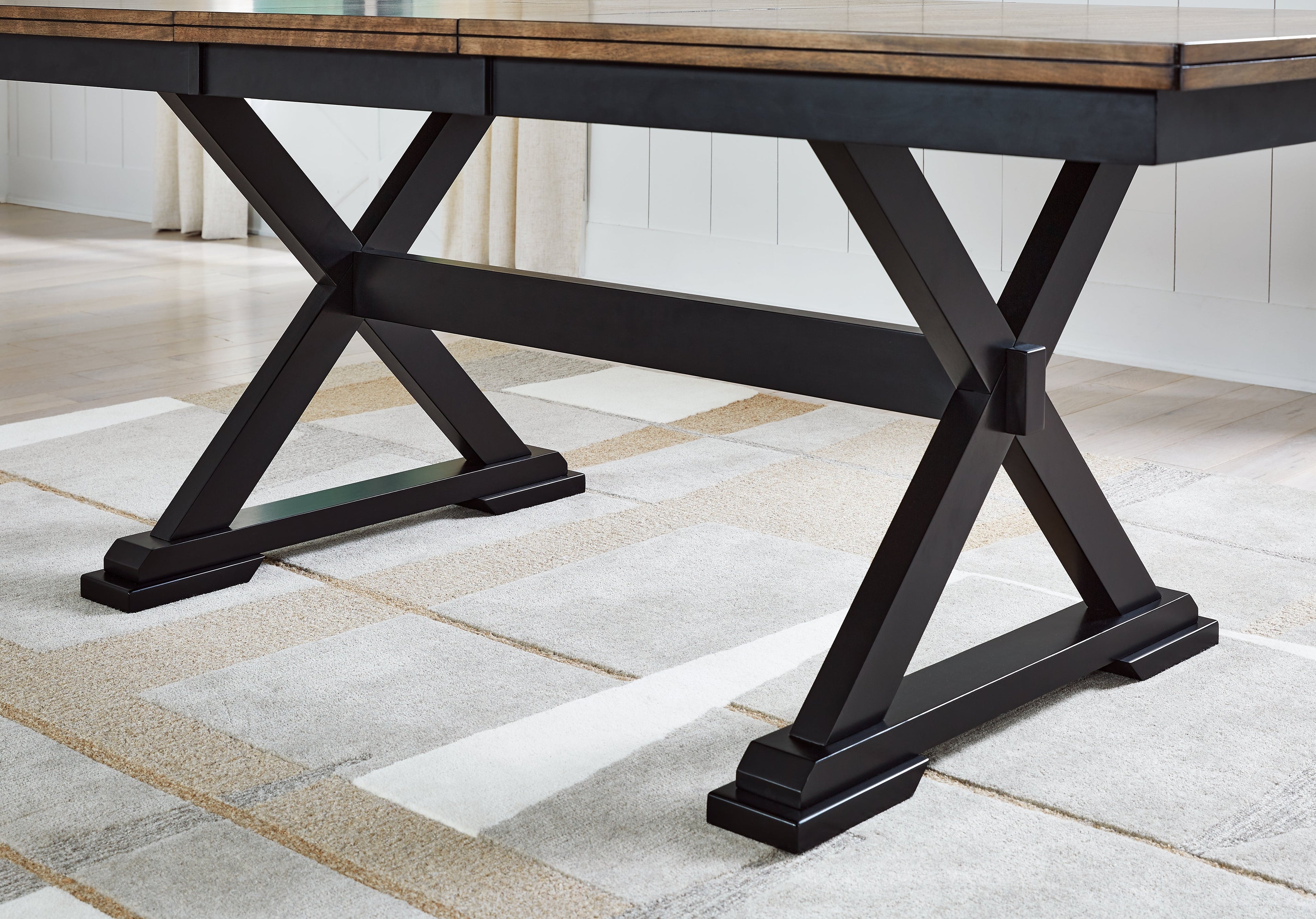 Wildenauer Brown/Black Dining Table and 6 Chairs from Ashley - Luna Furniture