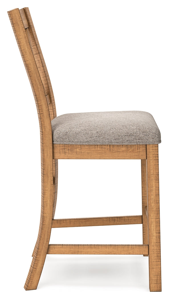 Havonplane Counter Height Dining Table and 8 Barstools in Brown from Ashley - Luna Furniture