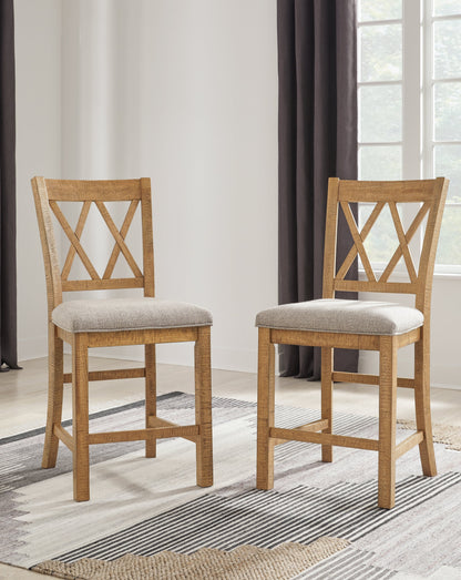 Havonplane Counter Height Dining Table and 8 Barstools in Brown from Ashley - Luna Furniture