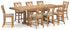 Havonplane Counter Height Dining Table and 8 Barstools in Brown from Ashley - Luna Furniture