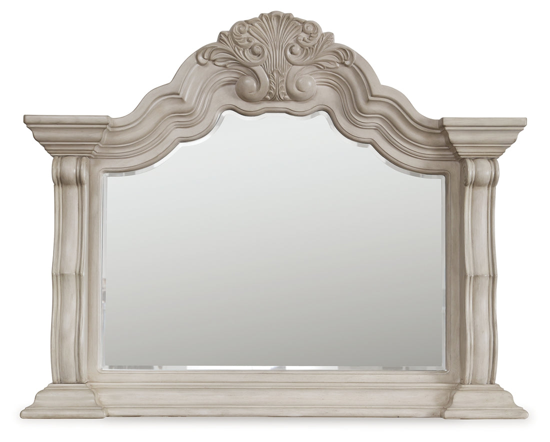 Bruchandi Antique White Bedroom Mirror - PCB948-36