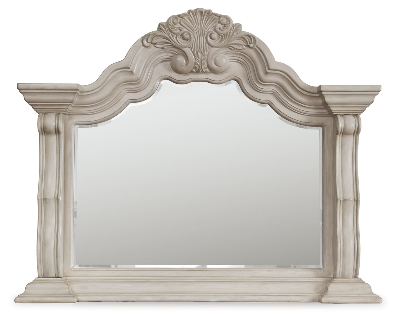Bruchandi Antique White Bedroom Mirror - PCB948-36
