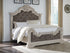 Bruchandi Antique White King Upholstered Panel Bed - PCB948B4