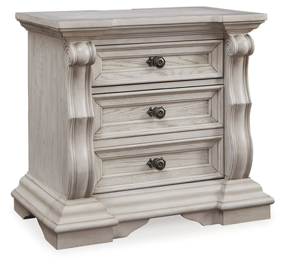 Bruchandi Antique White Nightstand - PCB948-93