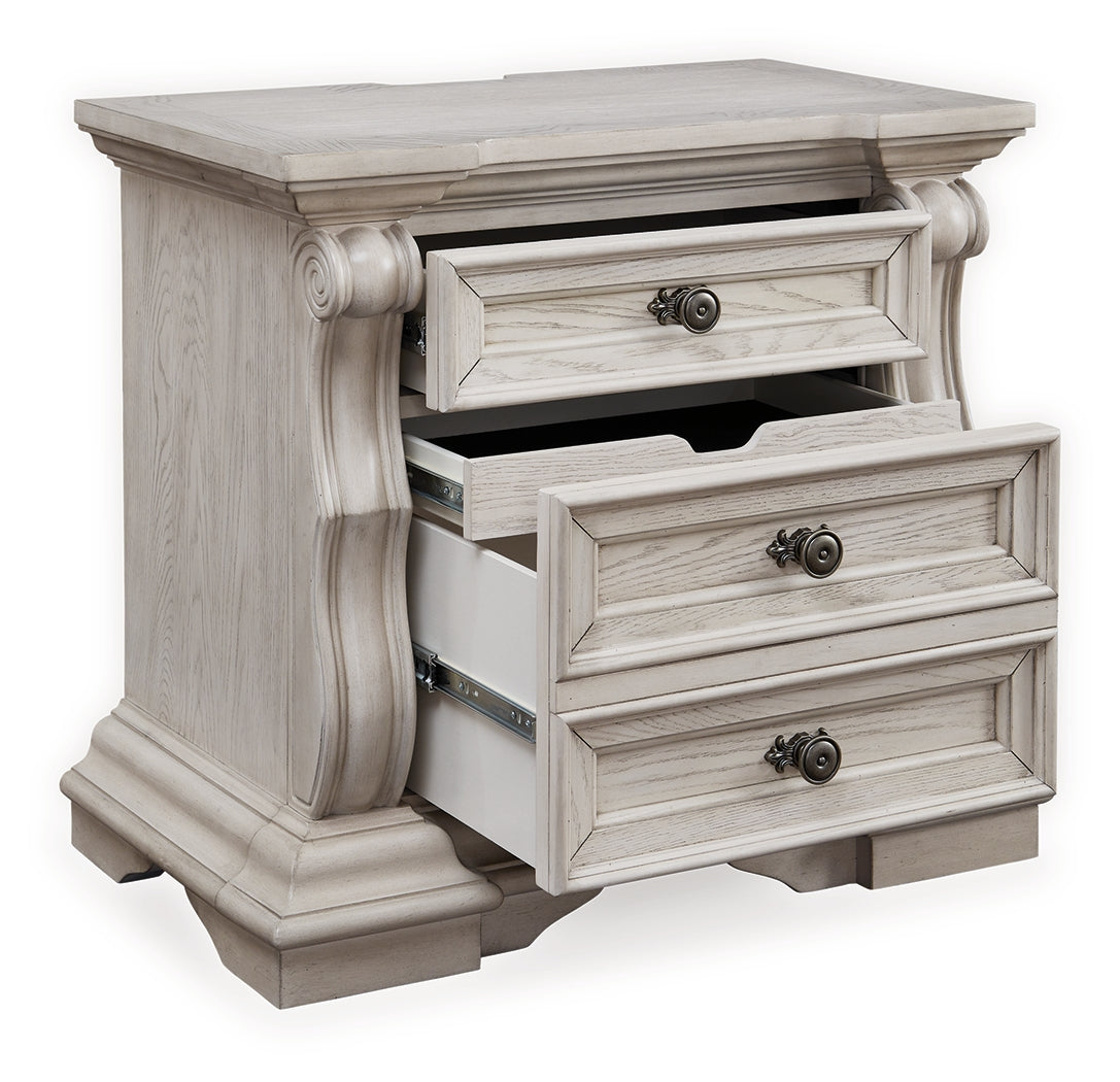 Bruchandi Antique White Nightstand - PCB948-93