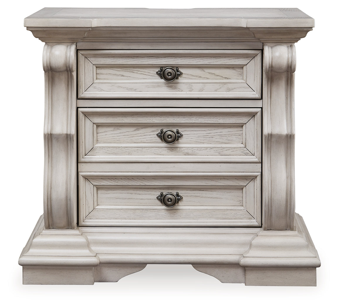 Bruchandi Antique White Nightstand - PCB948-93