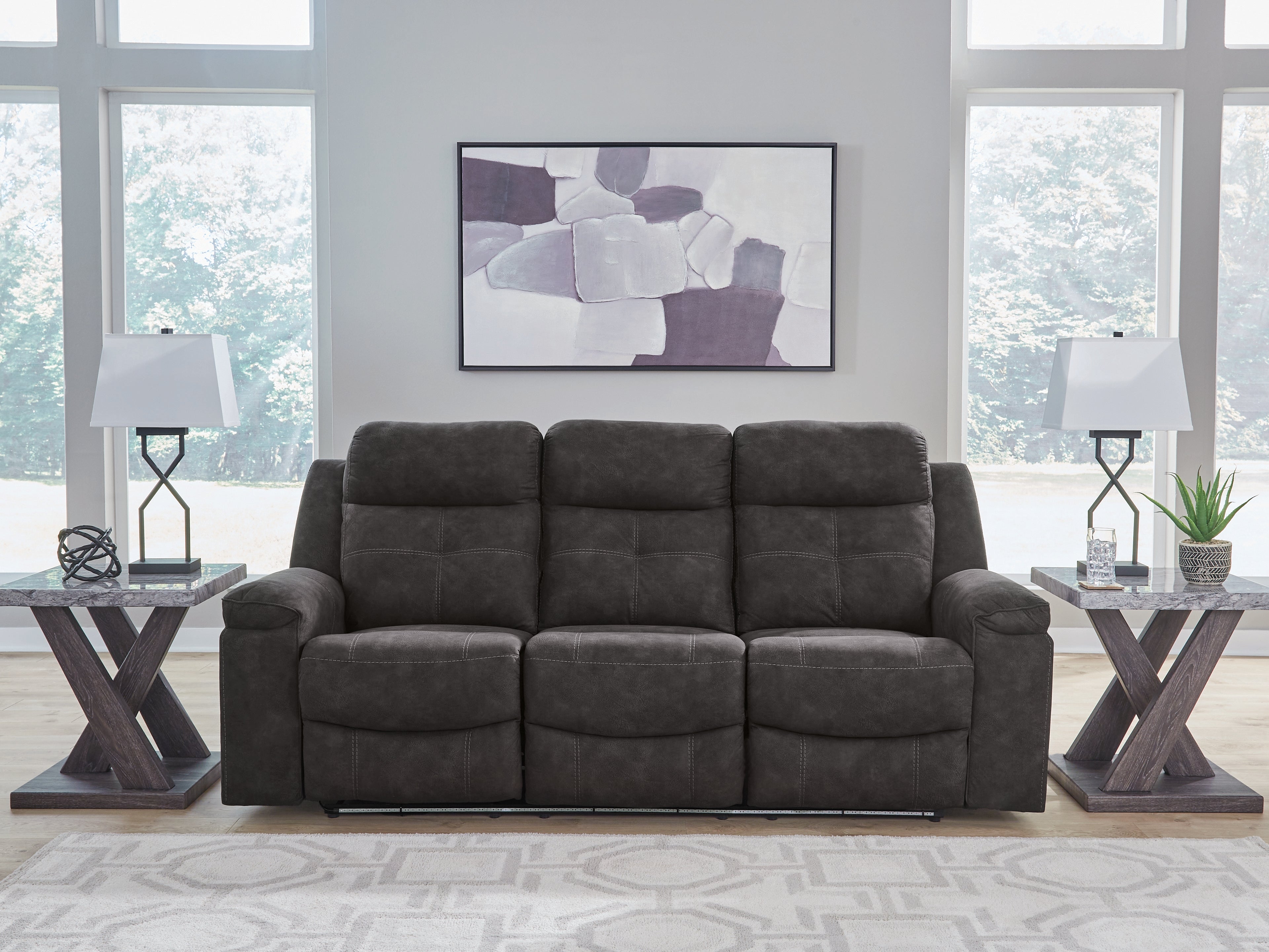 Brysonview Charcoal Reclining Sofa - 6360588