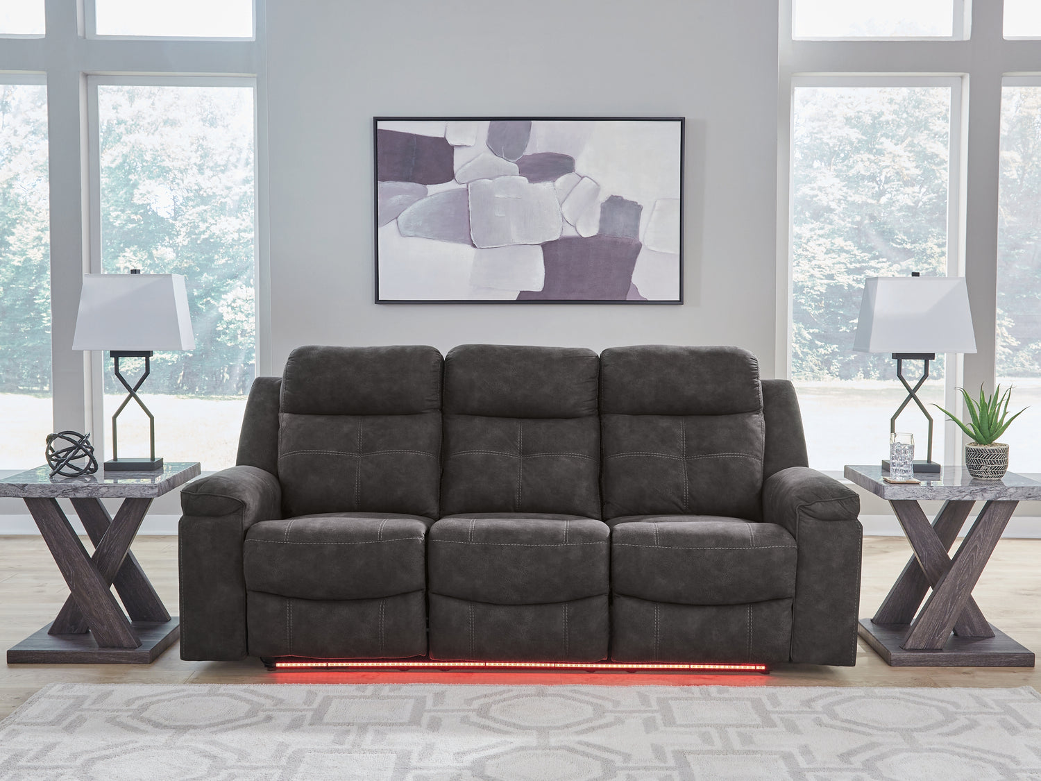 Brysonview Charcoal Reclining Sofa - 6360588