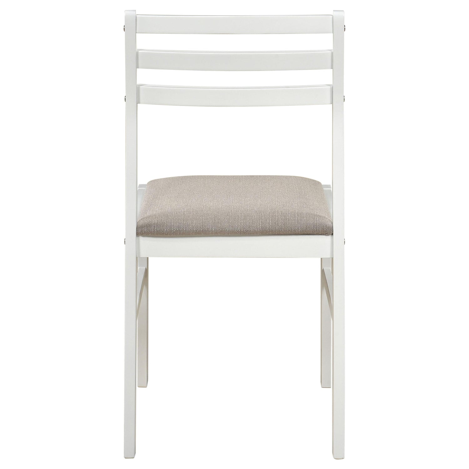 Bucknell 3-piece Round Drop Leaf Dining Table Set White - 130005WHT