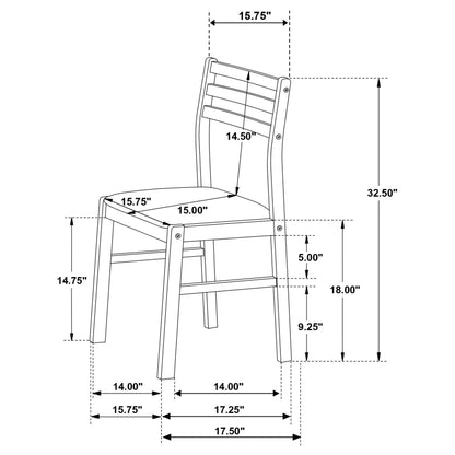 Bucknell 3-piece Round Drop Leaf Dining Table Set White - 130005WHT