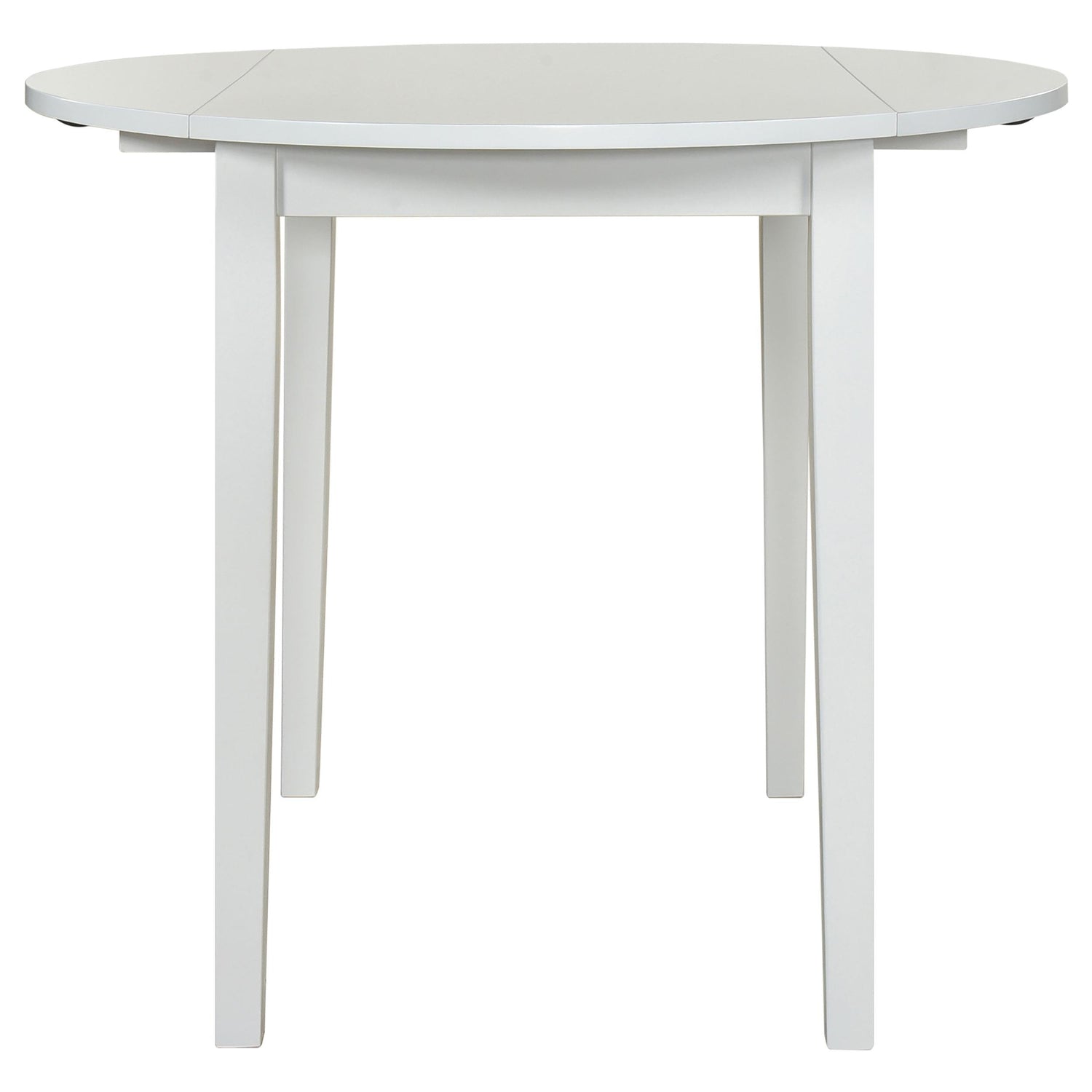 Bucknell 3-piece Round Drop Leaf Dining Table Set White - 130005WHT