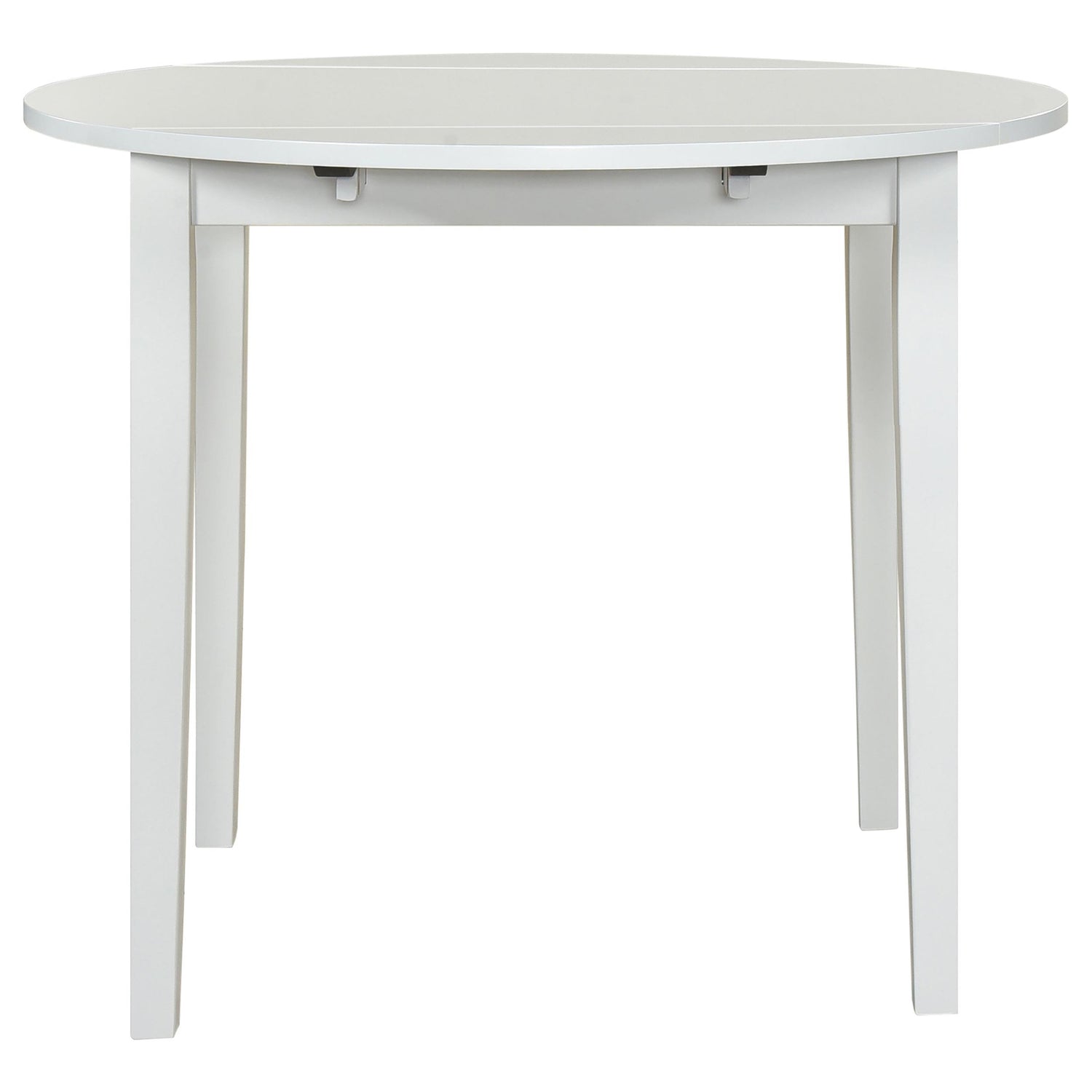 Bucknell 3-piece Round Drop Leaf Dining Table Set White - 130005WHT