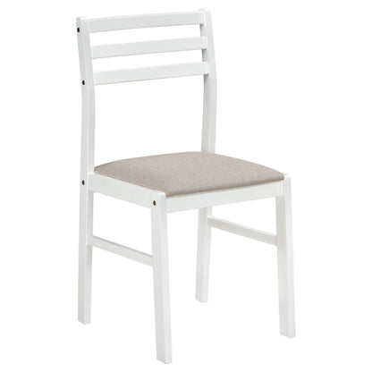 Bucknell 3-piece Round Drop Leaf Dining Table Set White - 130005WHT