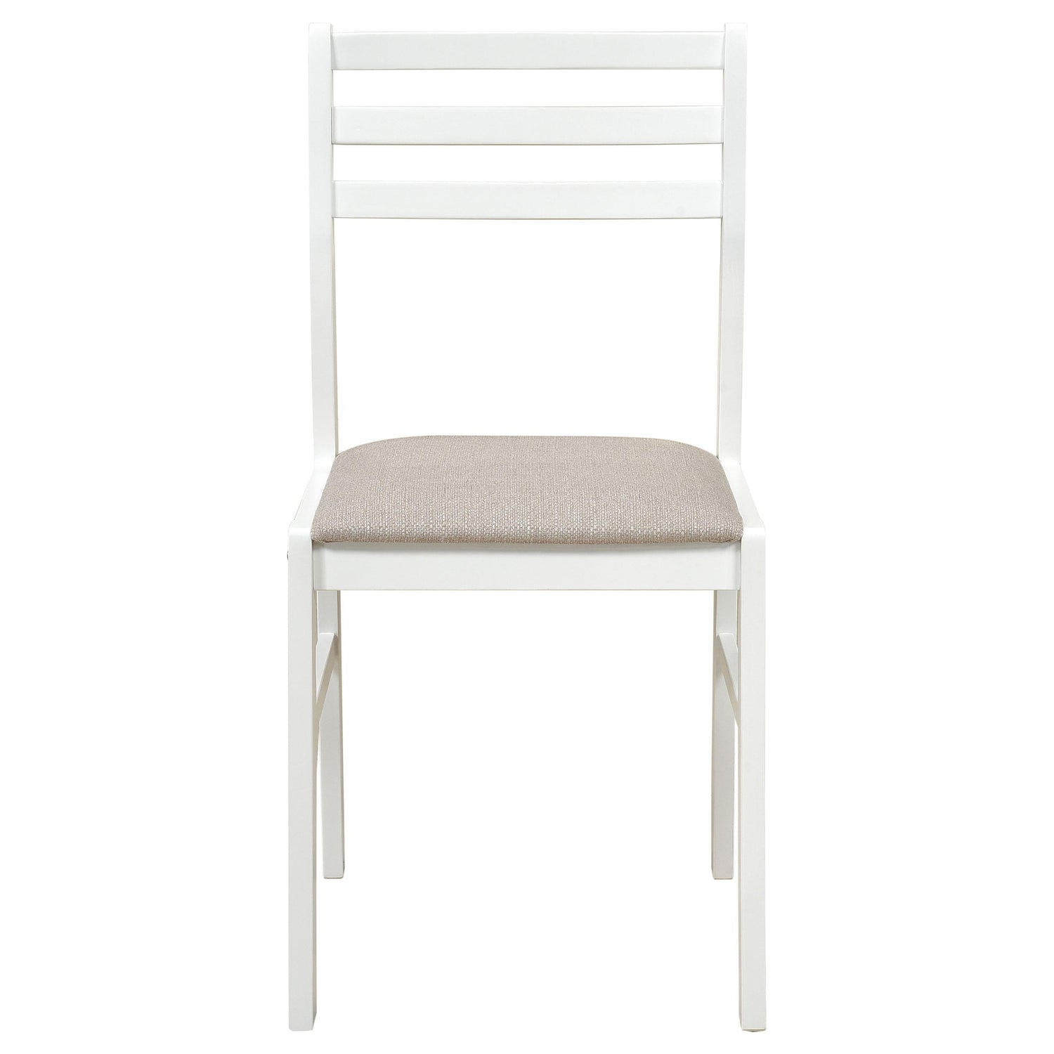 Bucknell 3-piece Round Drop Leaf Dining Table Set White - 130005WHT