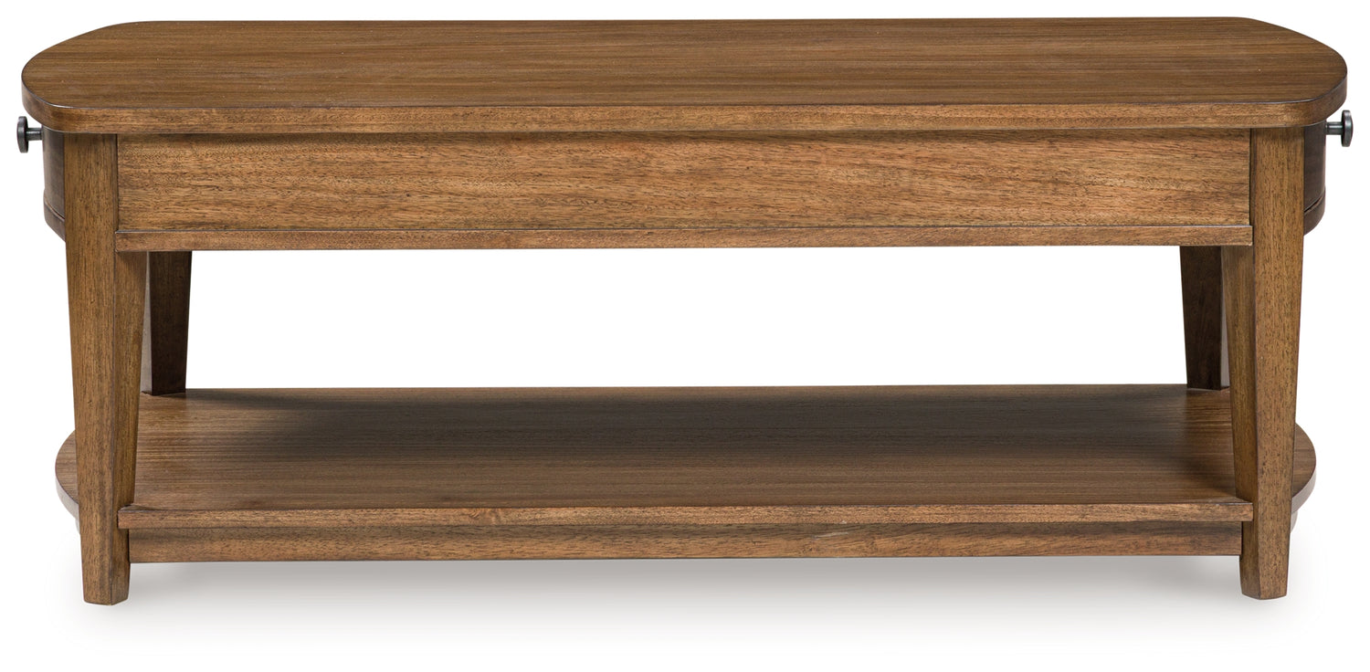 Burkbyer Brown Coffee Table - T513-1