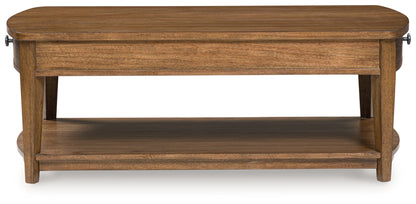 Burkbyer Brown Coffee Table - T513-1