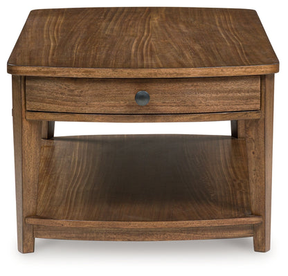 Burkbyer Brown Coffee Table - T513-1
