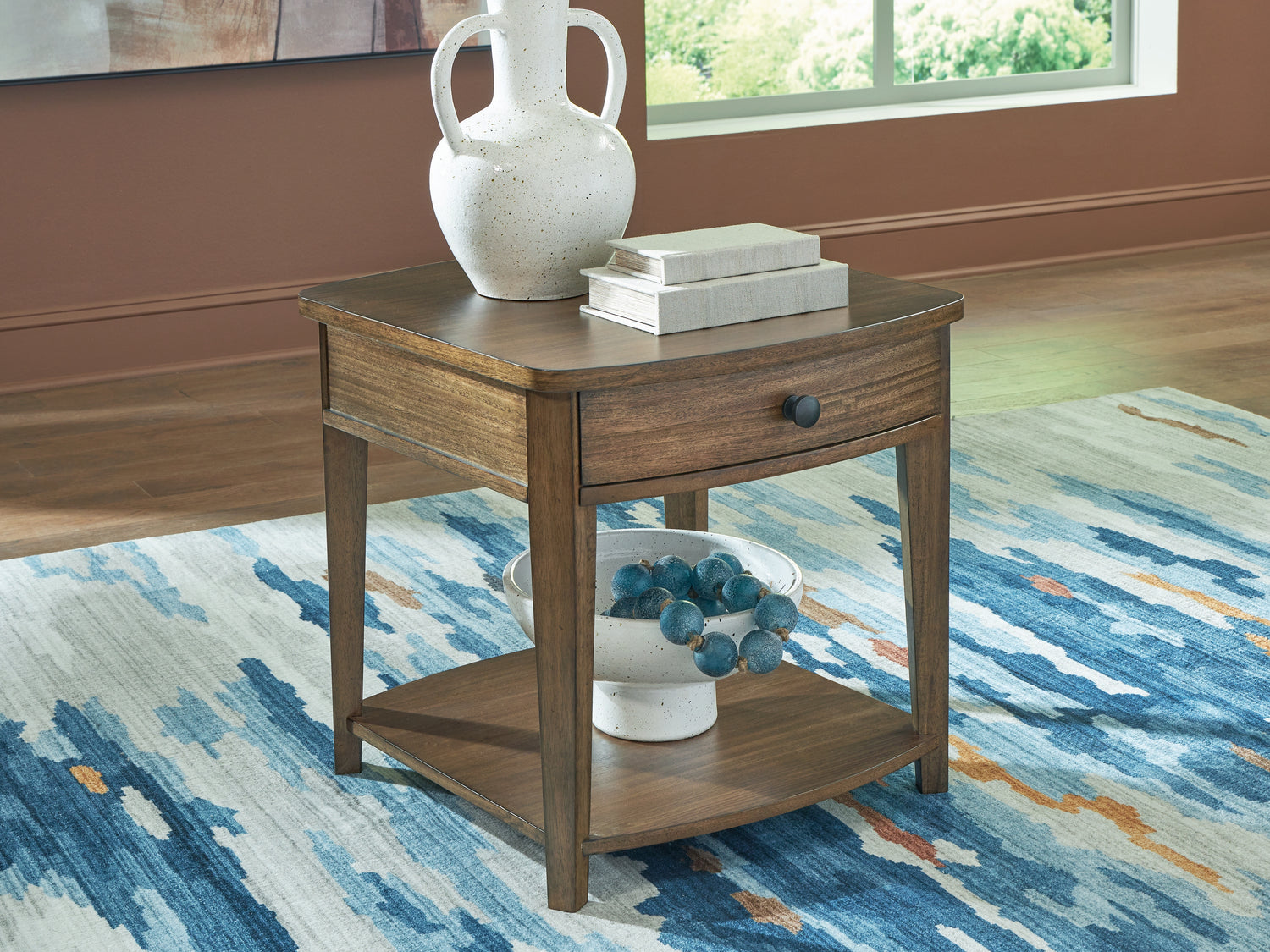 Burkbyer Brown End Table - T513-3