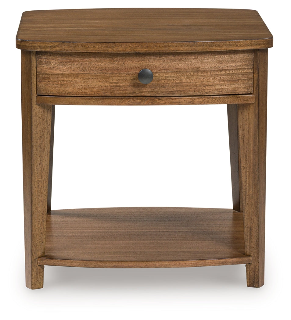 Burkbyer Brown End Table - T513-3